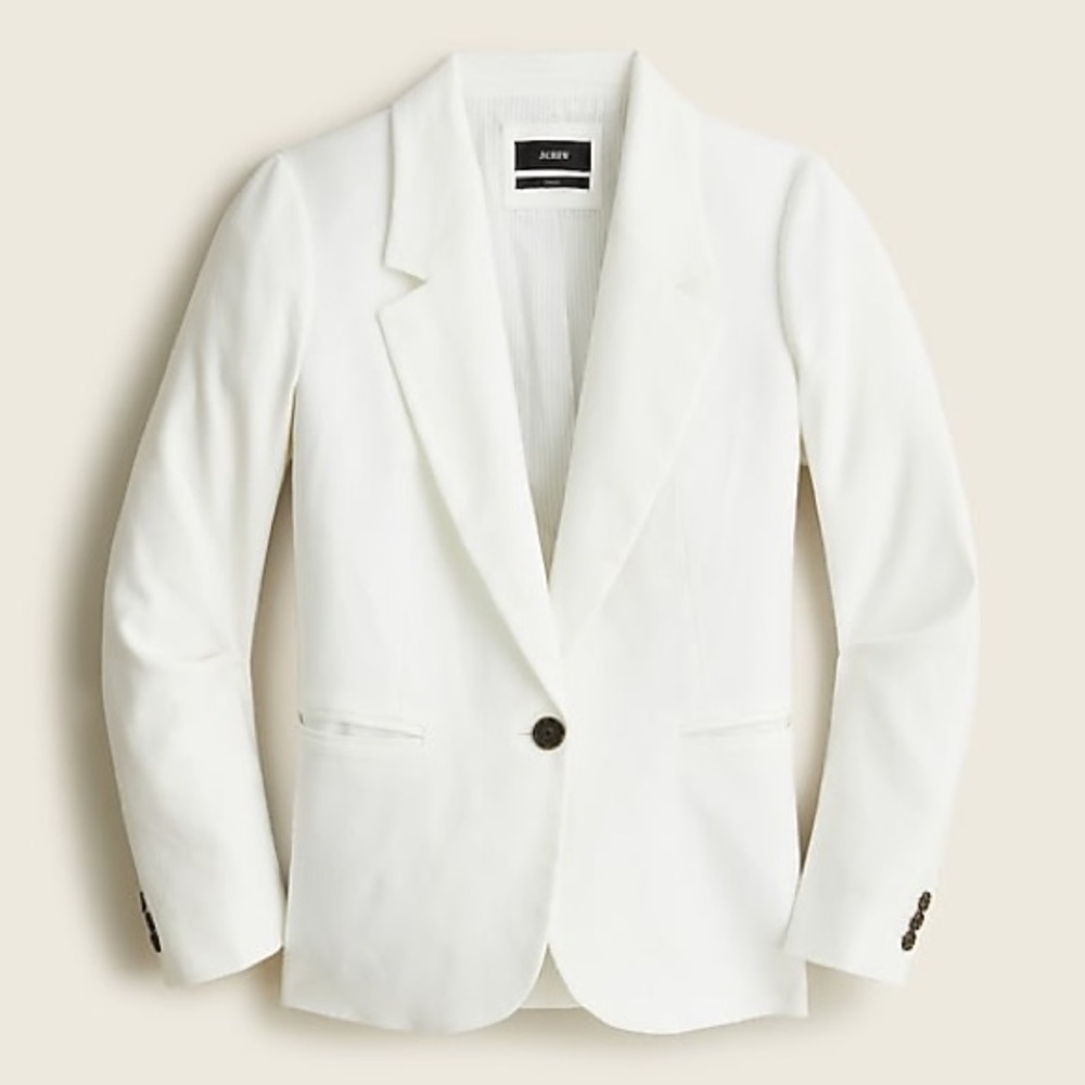 NWT - JCrew White Parke blazer stretch linen - size 2